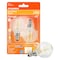 Sylvania Sylvania Natural G16.5 E12 (Candelabra) LED Bulb Soft White 40 Watt Equivalence 2 pk 40784 - alternate 2